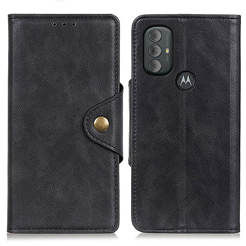 Funda de Cuero Cartera con Soporte Carcasa N03P para Motorola Moto G Power (2022) Negro