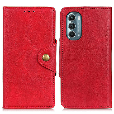 Funda de Cuero Cartera con Soporte Carcasa N03P para Motorola Moto G Stylus (2022) 4G Rojo