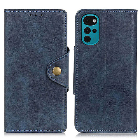 Funda de Cuero Cartera con Soporte Carcasa N03P para Motorola Moto G22 Azul