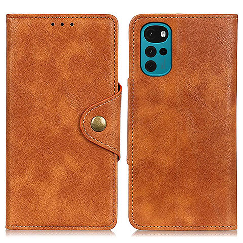 Funda de Cuero Cartera con Soporte Carcasa N03P para Motorola Moto G22 Marron