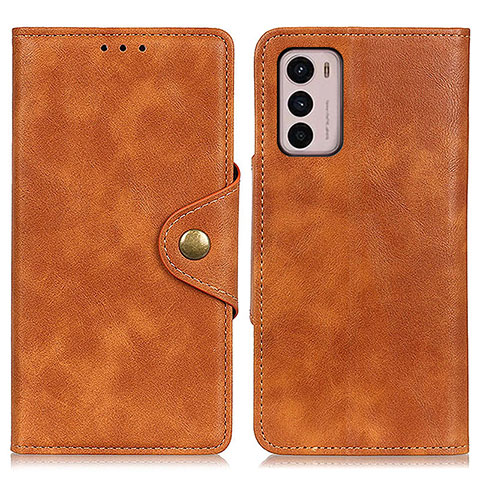 Funda de Cuero Cartera con Soporte Carcasa N03P para Motorola Moto G42 Marron