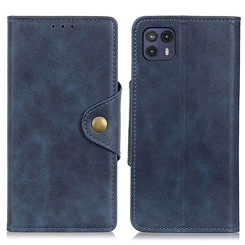 Funda de Cuero Cartera con Soporte Carcasa N03P para Motorola Moto G50 5G Azul