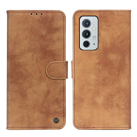 Funda de Cuero Cartera con Soporte Carcasa N03P para OnePlus 9RT 5G Marron