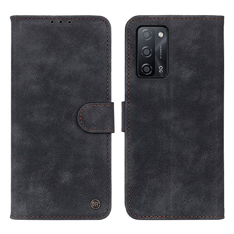 Funda de Cuero Cartera con Soporte Carcasa N03P para Oppo A53s 5G Negro