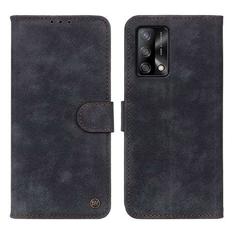 Funda de Cuero Cartera con Soporte Carcasa N03P para Oppo A95 4G Negro