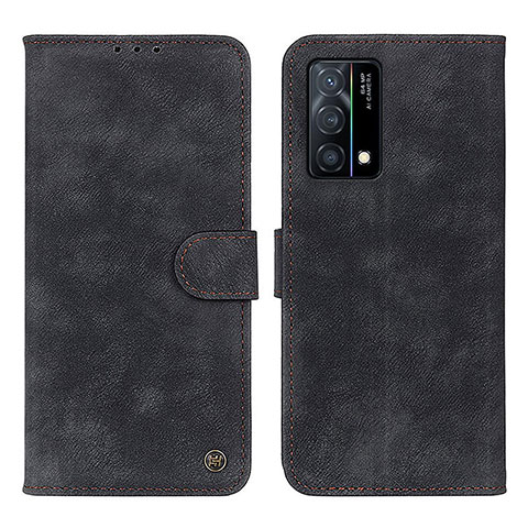 Funda de Cuero Cartera con Soporte Carcasa N03P para Oppo K9 5G Negro