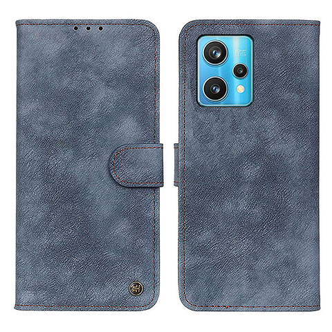 Funda de Cuero Cartera con Soporte Carcasa N03P para Realme 9 4G Azul