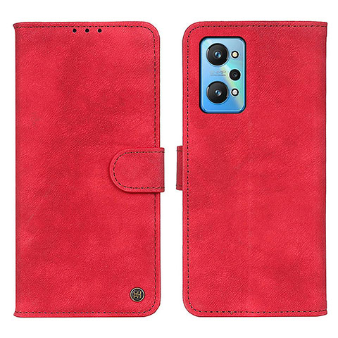 Funda de Cuero Cartera con Soporte Carcasa N03P para Realme GT Neo2 5G Rojo