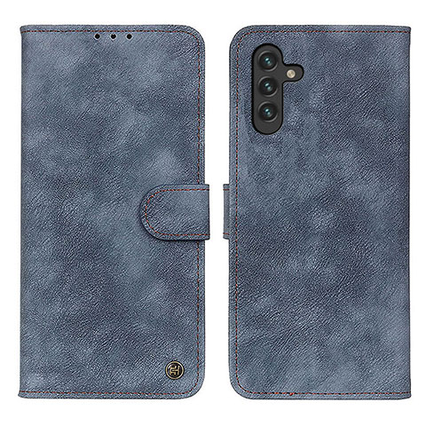 Funda de Cuero Cartera con Soporte Carcasa N03P para Samsung Galaxy A04s Azul