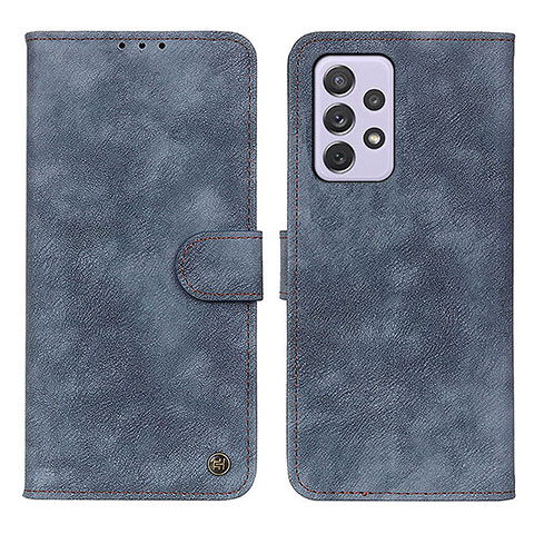 Funda de Cuero Cartera con Soporte Carcasa N03P para Samsung Galaxy A73 5G Azul