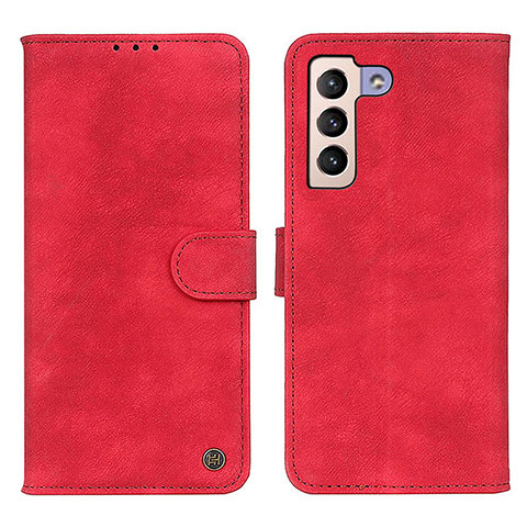 Funda de Cuero Cartera con Soporte Carcasa N03P para Samsung Galaxy S21 Plus 5G Rojo