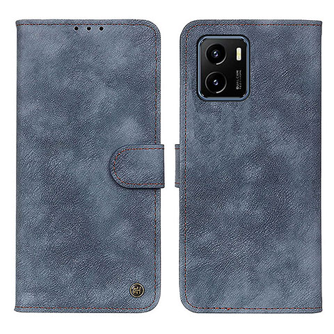 Funda de Cuero Cartera con Soporte Carcasa N03P para Vivo Y10 Azul