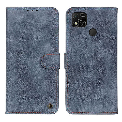 Funda de Cuero Cartera con Soporte Carcasa N03P para Xiaomi POCO C3 Azul