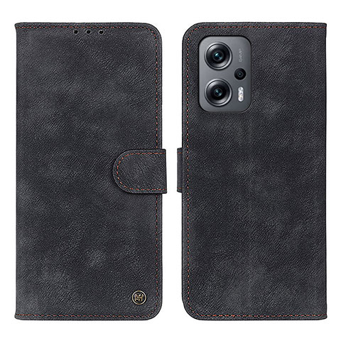 Funda de Cuero Cartera con Soporte Carcasa N03P para Xiaomi Poco X4 GT 5G Negro