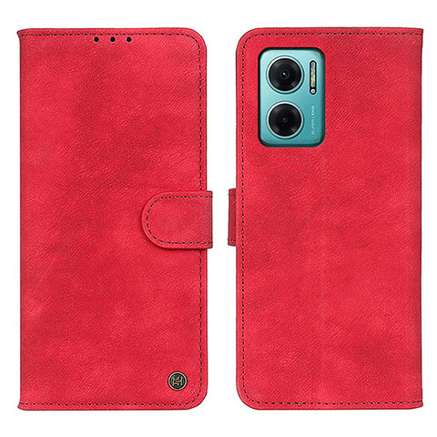 Funda de Cuero Cartera con Soporte Carcasa N03P para Xiaomi Redmi 10 5G Rojo