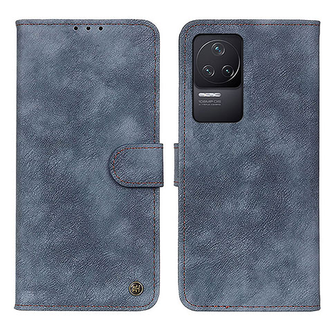 Funda de Cuero Cartera con Soporte Carcasa N03P para Xiaomi Redmi K50 5G Azul