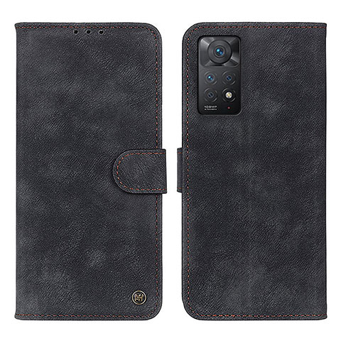 Funda de Cuero Cartera con Soporte Carcasa N03P para Xiaomi Redmi Note 11 Pro 4G Negro