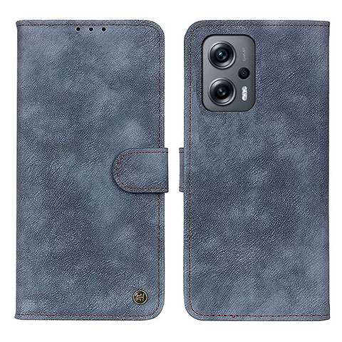 Funda de Cuero Cartera con Soporte Carcasa N03P para Xiaomi Redmi Note 11T Pro 5G Azul