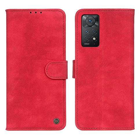 Funda de Cuero Cartera con Soporte Carcasa N03P para Xiaomi Redmi Note 12 Pro 4G Rojo