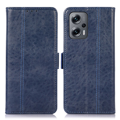 Funda de Cuero Cartera con Soporte Carcasa N03P para Xiaomi Redmi Note 12 Turbo 5G Azul