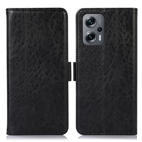 Funda de Cuero Cartera con Soporte Carcasa N03P para Xiaomi Redmi Note 12 Turbo 5G Negro