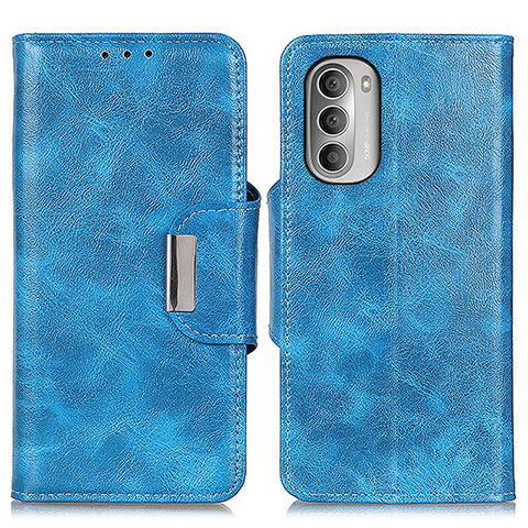 Funda de Cuero Cartera con Soporte Carcasa N04P para Motorola Moto G Stylus (2022) 4G Azul Cielo