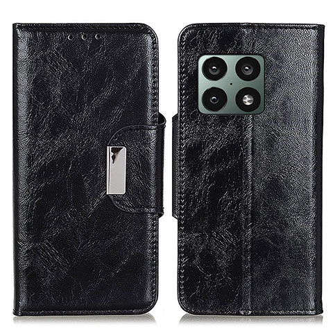 Funda de Cuero Cartera con Soporte Carcasa N04P para OnePlus 10 Pro 5G Negro