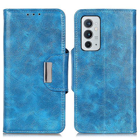 Funda de Cuero Cartera con Soporte Carcasa N04P para OnePlus 9RT 5G Azul Cielo