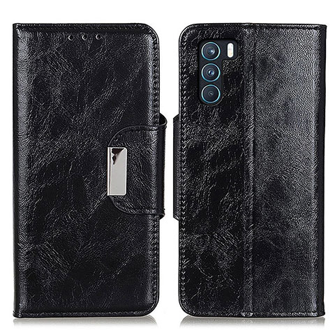 Funda de Cuero Cartera con Soporte Carcasa N04P para Oppo K9 Pro 5G Negro