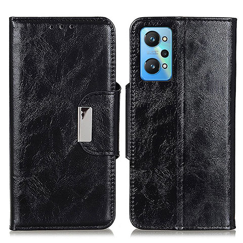 Funda de Cuero Cartera con Soporte Carcasa N04P para Realme GT2 5G Negro