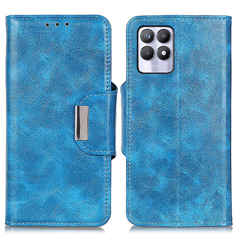 Funda de Cuero Cartera con Soporte Carcasa N04P para Realme Narzo 50 4G Azul Cielo