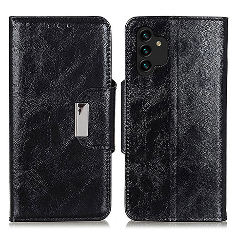 Funda de Cuero Cartera con Soporte Carcasa N04P para Samsung Galaxy A13 4G Negro