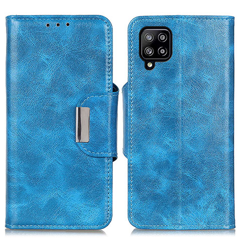 Funda de Cuero Cartera con Soporte Carcasa N04P para Samsung Galaxy A22 4G Azul Cielo