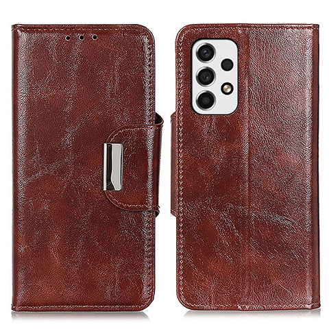 Funda de Cuero Cartera con Soporte Carcasa N04P para Samsung Galaxy A53 5G Marron