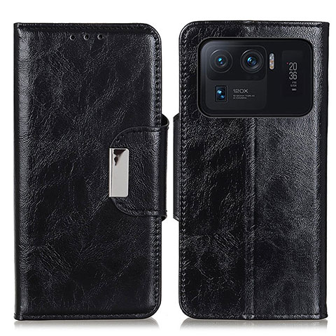 Funda de Cuero Cartera con Soporte Carcasa N04P para Xiaomi Mi 11 Ultra 5G Negro