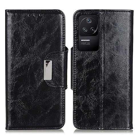 Funda de Cuero Cartera con Soporte Carcasa N04P para Xiaomi Redmi K40S 5G Negro