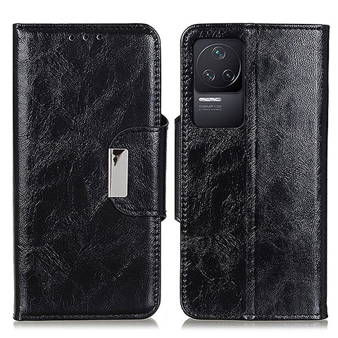 Funda de Cuero Cartera con Soporte Carcasa N04P para Xiaomi Redmi K50 Pro 5G Negro