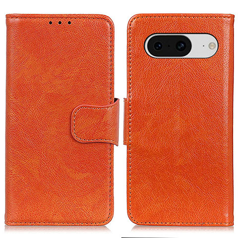 Funda de Cuero Cartera con Soporte Carcasa N05P para Google Pixel 8 5G Naranja