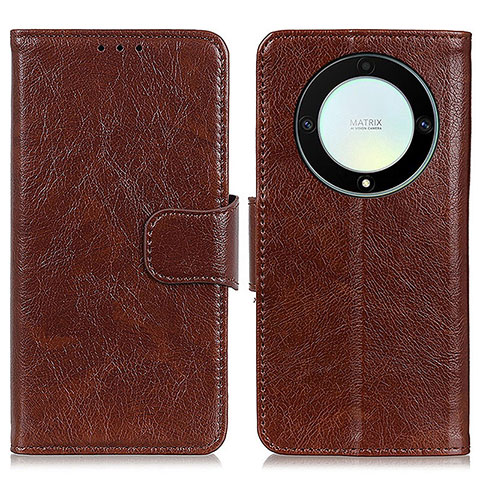 Funda de Cuero Cartera con Soporte Carcasa N05P para Huawei Honor Magic5 Lite 5G Marron