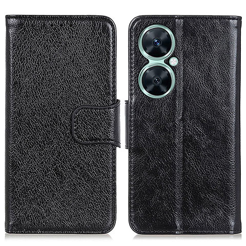 Funda de Cuero Cartera con Soporte Carcasa N05P para Huawei Nova 11i Negro