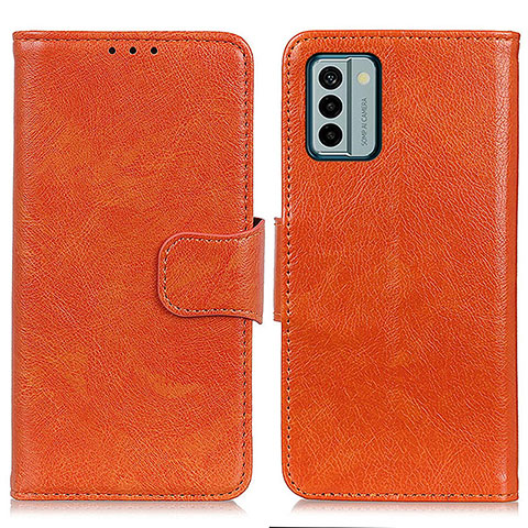 Funda de Cuero Cartera con Soporte Carcasa N05P para Nokia G22 Naranja