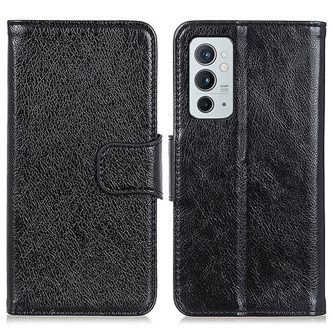 Funda de Cuero Cartera con Soporte Carcasa N05P para OnePlus 9RT 5G Negro