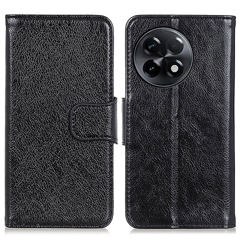 Funda de Cuero Cartera con Soporte Carcasa N05P para OnePlus Ace 2 5G Negro