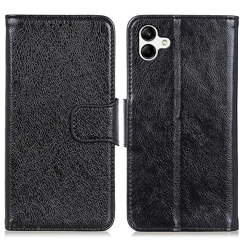 Funda de Cuero Cartera con Soporte Carcasa N05P para Samsung Galaxy A04E Negro