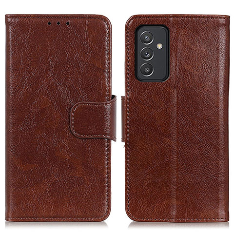 Funda de Cuero Cartera con Soporte Carcasa N05P para Samsung Galaxy A05s Marron