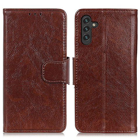 Funda de Cuero Cartera con Soporte Carcasa N05P para Samsung Galaxy A13 5G Marron