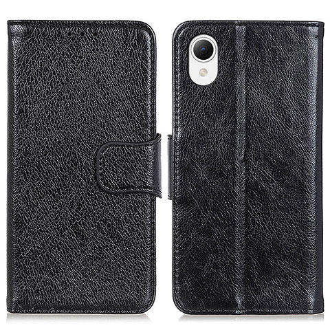 Funda de Cuero Cartera con Soporte Carcasa N05P para Samsung Galaxy A23 5G SC-56C Negro