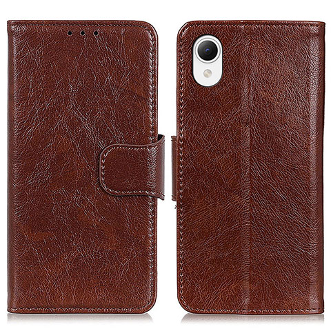 Funda de Cuero Cartera con Soporte Carcasa N05P para Samsung Galaxy A23s Marron