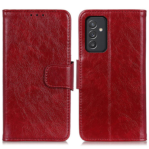 Funda de Cuero Cartera con Soporte Carcasa N05P para Samsung Galaxy A34 5G Rojo