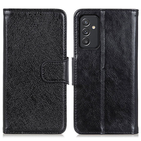 Funda de Cuero Cartera con Soporte Carcasa N05P para Samsung Galaxy A54 5G Negro